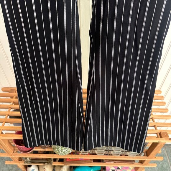 Urban Outfitters Archive Black & White Striped Flared Pants L - Picture 5 of 9
